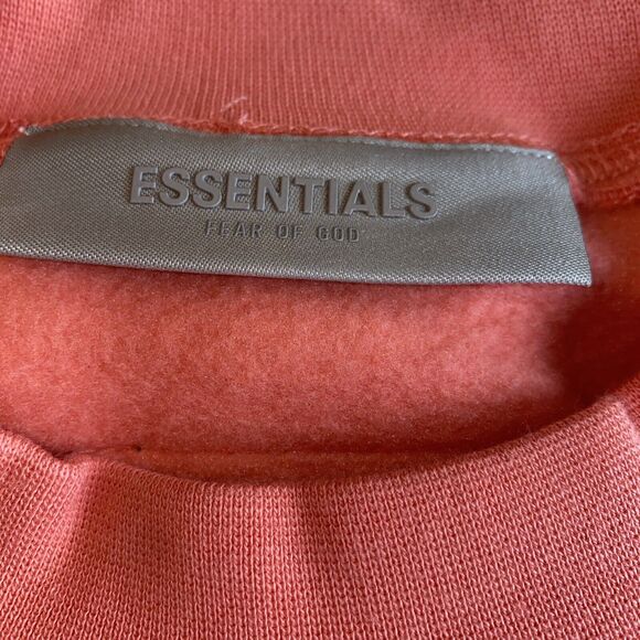 Fear Of God Essentials Men’s Crewneck Size Small-Color Coral - Picture 4 of 12